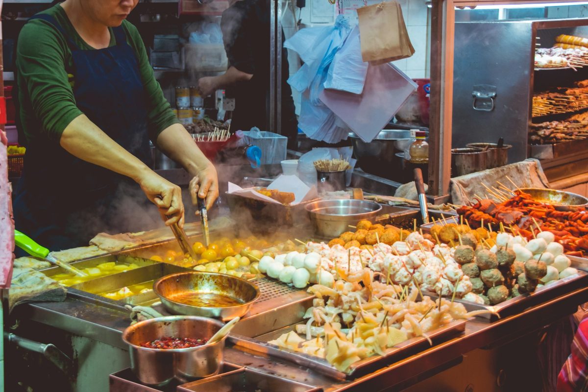 Nočný trh a street food v Chiang Mai